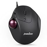 Perixx Perimice-517 Wired Trackball USB Mouse, 7 Button Design, Build-in 1.34 Inch Trackball with...