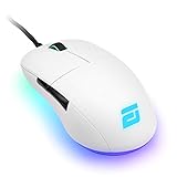 ENDGAME GEAR XM1 RGB Gaming Mouse, Programmable Mouse with 6 Buttons and 16,000 DPI, White