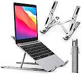 ivoler Laptop Stand, Laptop Holder Riser Computer Tablet Stand, 6 Angles Adjustable Aluminum...
