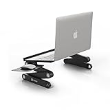 PWR+ Laptop Table Stand Adjustable Riser Portable with Mouse Pad Fully Ergonomic Mount Ultrabook...