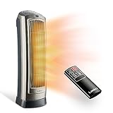 Lasko Oscillating Digital Ceramic Tower Heater for Home with Adjustable Thermostat, Timer and Remote...