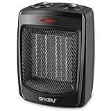 andily Space Heater Electric Heater for Home and Office Ceramic Small Heater with Thermostat,...
