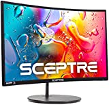Sceptre Curved 24-inch Gaming Monitor 1080p R1500 98% sRGB HDMI x2 VGA Build-in Speakers, VESA Wall...