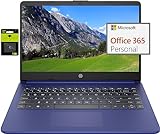 HP Newest 14' Ultral Light Laptop for Students and Business, Intel Quad-Core N4120, 8GB RAM, 192GB...