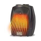 BLACK+DECKER Portable Space Heater, 1500W Room Space Heater with Carry Handle for Easy Transport