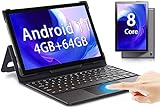 Tablet with Keyboard, 2 in 1 Tablet Android 11, 10.1 inch Tablets Octa-Core Processor, 4GB RAM+64GB...
