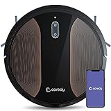 Coredy R580 Robot Vacuum Cleaner, Wi-Fi, App Controls, Work with Alexa, Sweep and Mop, 2000pa Strong...